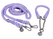 Load image into Gallery viewer, Collar me Cute! Rope Collar and Leash Set
